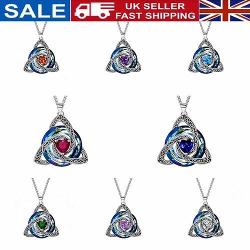 Birthstone celtic trinity knot - trinity,
