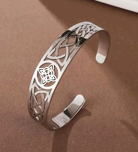 Celtic knot bangle silver - celtic,