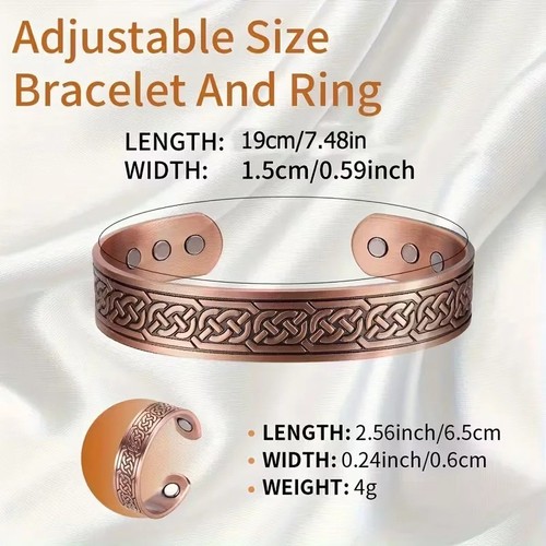 Pure copper magnetic bracelet - pure,