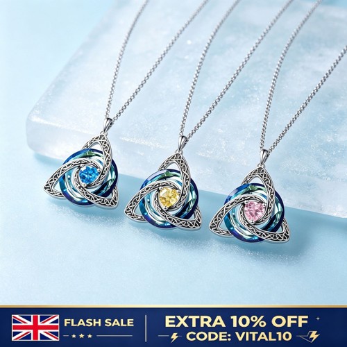Birthstone celtic trinity - birthstone, knot