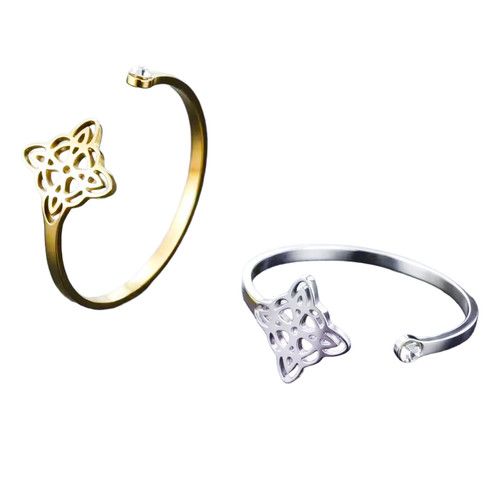 Celtic knot ring gold - gold, silver