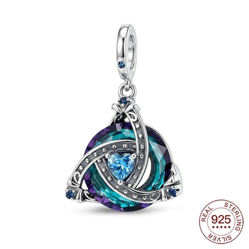 Silver charm celtic knot - knot, angel