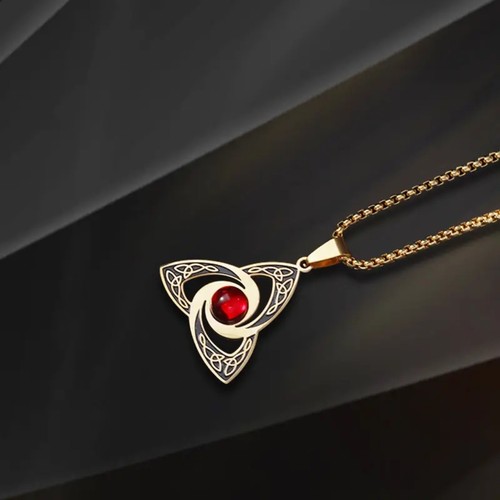 Celtic necklace triskelion - necklace,