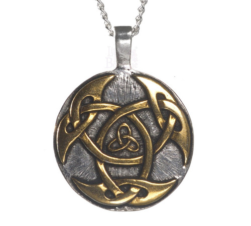 Lugh shield celtic necklace - shield,