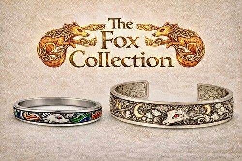 Flame fox ring - &, bracelet