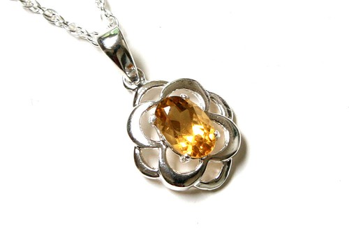 Sterling silver citrine - sterling,