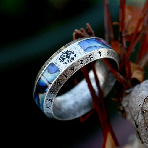 Mens viking tree - life, ring