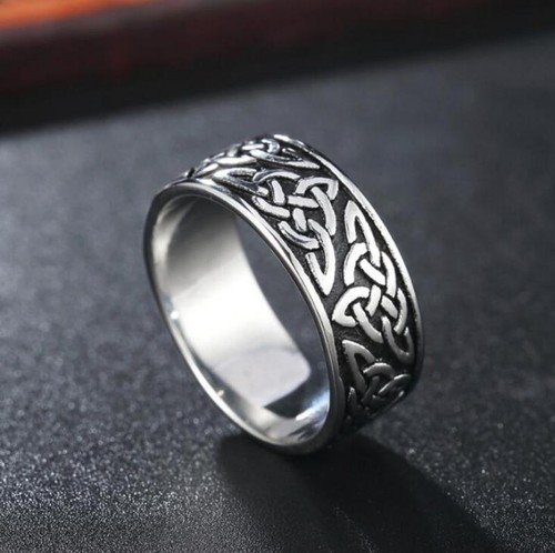 Vintage celtic knot ring - knot, 316l