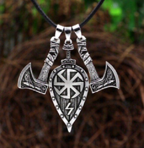 Celtic shield pendant - shield, viking