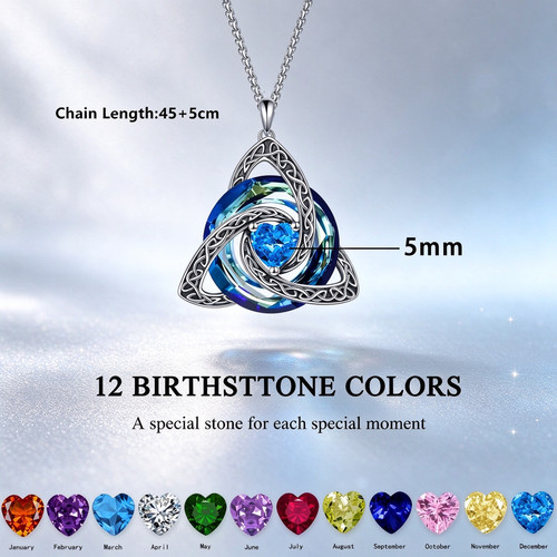 2027 birthstone celtic - birthstone, trinity