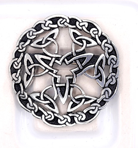 Vintage pewter celtic knot - vintage,