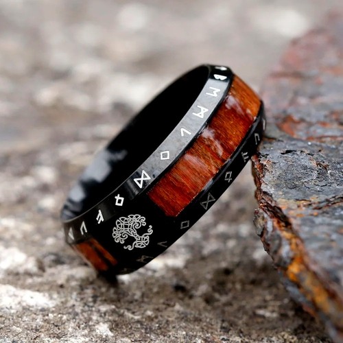 Mens viking tree life ring - mens,