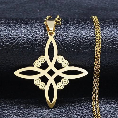 18kgold witch knot - 18kgold, pendant