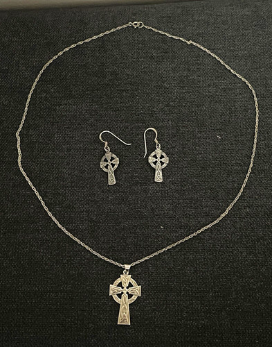Sterling silver celtic cross - ,