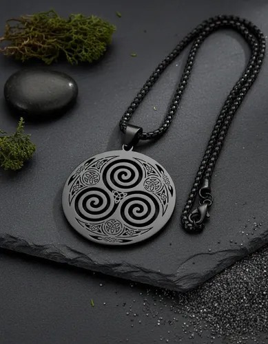 Celtic necklace triskelion - necklace,