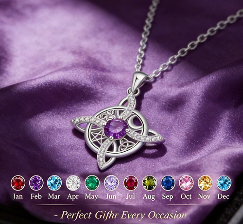 Birthstone celtic trinity - celtic, knot