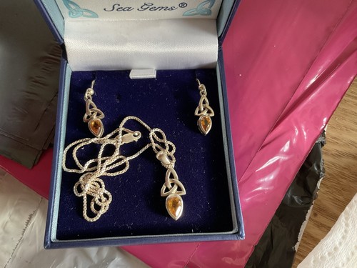 Celtic lands silver necklace - silver,